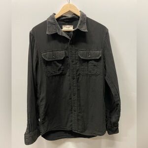 Buck Mason Black Lightweight Button-up